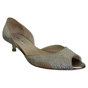 Jimmy Choo Glitter D'Orsay Pumps Size 7